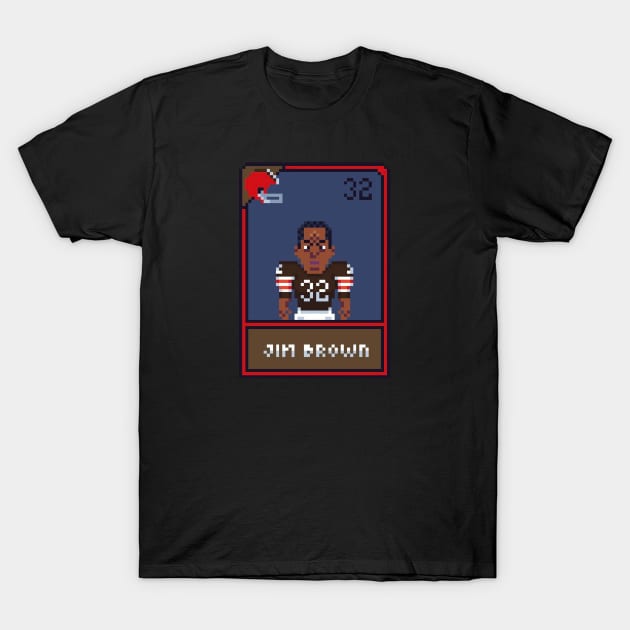 Jim brown 8bit T-Shirt by Roti Kodok Art